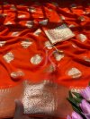 Jk 470 Georgette Viscose Weaving Border Saree